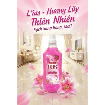 Nước Lau Sàn Lias - Hương Hoa Lily - 1kg