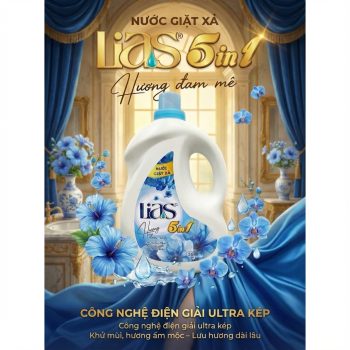 Nước Giặt Xả Lias - Hương Đam Mê - 3.6kg